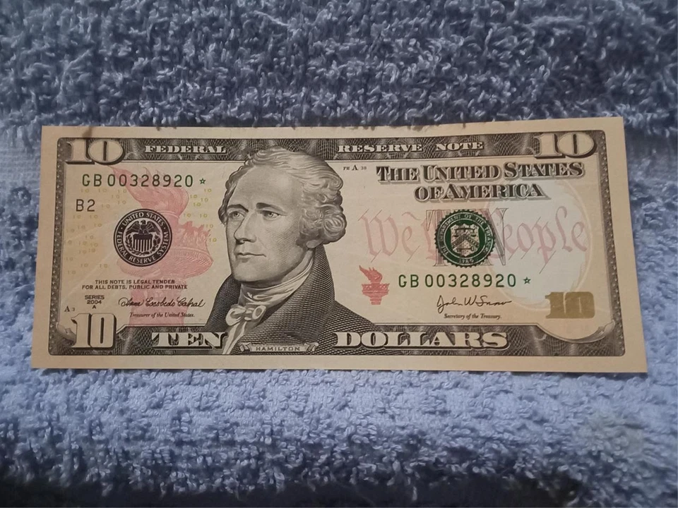 $10.00 2004A Federal Reserve New York(SEMI-Key)STAR Note~Pristine GEMcu &EPQ!! - Image 1 of 1