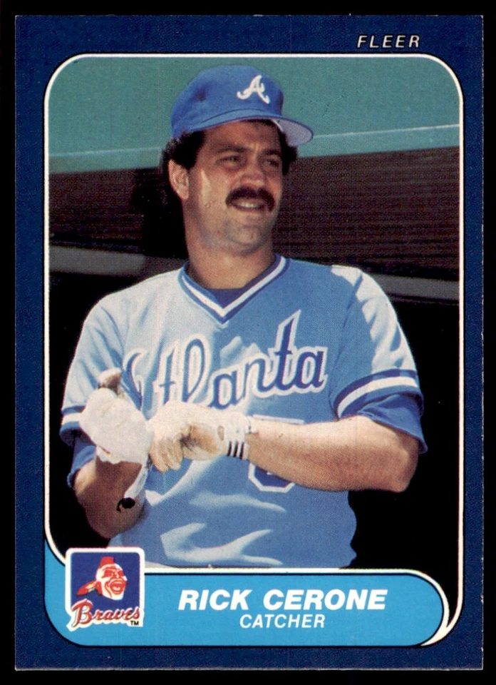 1986 Fleer Rick Cerone Atlanta Braves #511 - Image 1 of 2