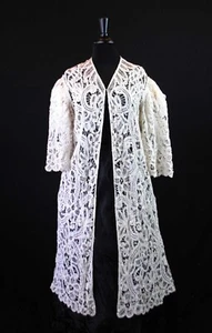EDWARDIAN BATTENBURG TAPE LACE COAT 1915 - Picture 1 of 13