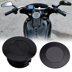 For Harley Low Rider S FXLR/FXLRS Pop-Up Fuel Cap + Left Side Tank Cap Kit Black - Picture 1 of 12