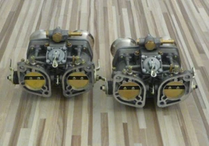 Fiat 124 Spider 1800 CS-1 Weber Carburetor Set 44 IDF 2-Unit 1974-78 New - Imagen 1 de 1