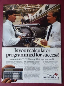 10/1984 PUB TEXAS INSTRUMENTS TI-66 CALCULATOR CALCULATOR GULFSTREAM AD - Bild 1 von 1