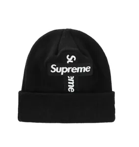 Supreme Cross Box Logo Beanie Black - Bild 1 von 2