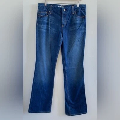 Gap Blue Ultra Low Rise Straight Jeans Size 16 Long New Without Tag - Image 1 of 4