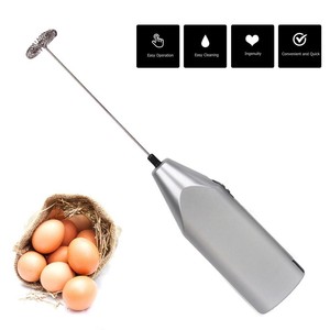 New Milk Frother Mixer Electric Egg Beater Whisk Coffee Foamer White T4O4 Z8U3