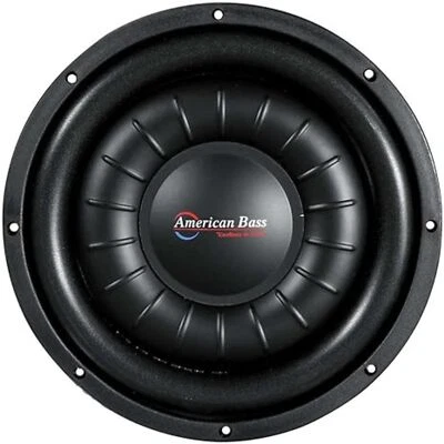 10" 700W RMS Dual 4-Ohm Slim Subwoofer AB-HAWK-10S-D4 American Bass - Image 1 of 2