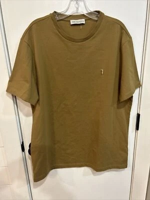 Trussardi Men’s Olive Cotton T-Shirt Size 2XL , Cotton/ Spandex - Image 1 of 4