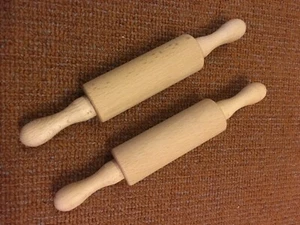 Nudelholz Teigrolle Holz Bäckerrolle Pizzaroller Backform Roller Holzroller  - Bild 1 von 2