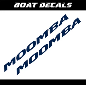 Juego de calcomanías de barco Moomba 72" pegatina de repuesto XXL wakeboard esquí vinilo ORACAL - Imagen 1 de 11