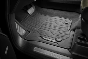 2021-2025 GMC Yukon / Yukon XL All Weather Front & 2nd Row Floor Mats Black OEM - Picture 1 of 3