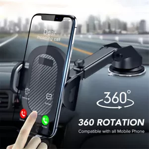 Universal In Car Mobile Phone Holder Stand Suction Dashboard Windscreen Mount UK - Picture 1 of 11