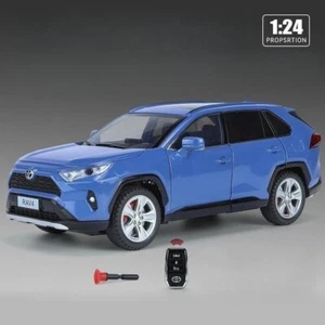 1/24 TOYOTA RAV4 SUV Sport Diecast Miniature Sound Light Car Free Shipping New - Picture 1 of 5