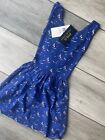 RALPH LAUREN POLO GIRL'S NAVY SAILBOAT PATTERNED DRESS - AGE 5 / 5T  - NEW TAGS