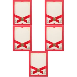 5pcs Stempelmuster Zertifikat Abdeckung Papierdokument Cover Zertifikathalter - Bild 1 von 12