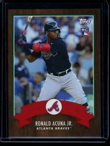 2018 Topps Advent Calendar Card #10 Ronald Acuna Jr. RC SP Rookie - Picture 1 of 2
