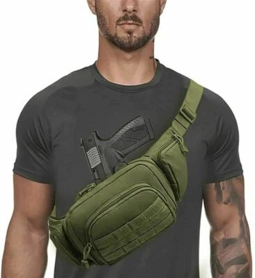 Riñonera oculta para llevar pistola táctica cintura paquete bolsa pistola funda Foto 1 de 4