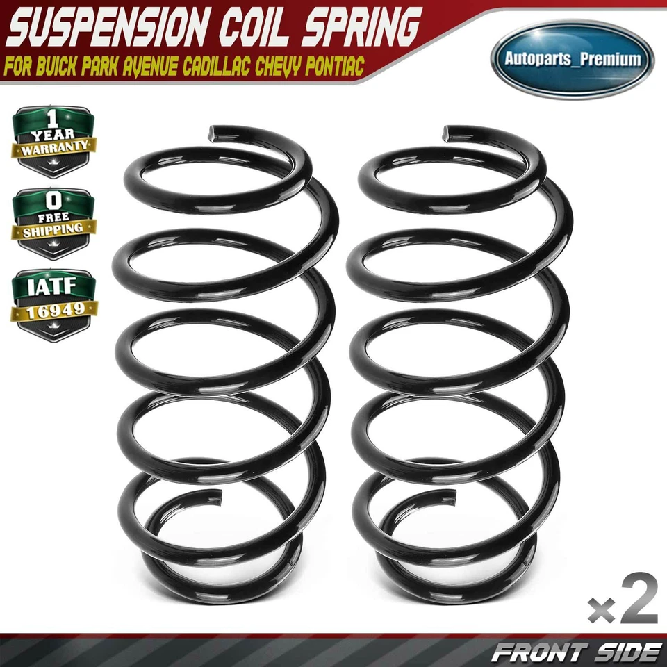 2x Front Coil Springs for Buick Riviera Chevrolet Venture Cadillac Pontiac 97-05 - Image 1 of 4