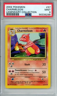 PSA 9 CHARMELEON 2002 POKEMON LEGENDARY COLLECTION #37 MINT - Image 1 of 2