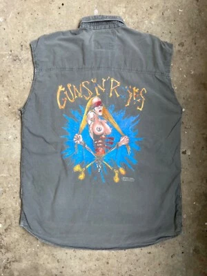 Camisa sin mangas vintage con estampado de tetas Gun's N Roses Trontex 1992 Foto 1 de 4