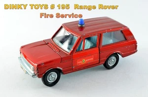 Dinky  Toys # 195 Range Rover Fire Service / Fire Chief's Car  1971 - 78 - Bild 1 von 8
