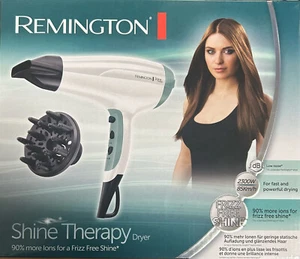HAARTROCKNER FÖHN IONEN SHINE THERAPY 2300 WATT REMINGTON D5225 *OVP* - Bild 1 von 2
