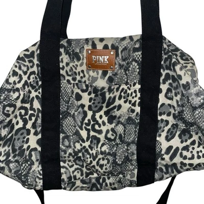 Bolso de Lona 22" Para Mujer Leopardo Victoria’s Secrets Rosa - Negro Foto 1 de 4