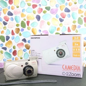 Olympus Camedia C2 Zoom 2MP Retro Digital Camera AA Battery Boxed Tested - Picture 1 of 7