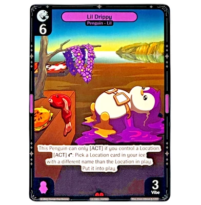 NON FOIL  ***Lil Drippy*** Vibes TCG Legend of the Lils Epic Rare Evrything - Image 1 of 2