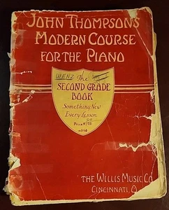 John Thompson's Modern Course for Piano Segundo Grado Libro 1937 Piano Metho - Imagen 1 de 9