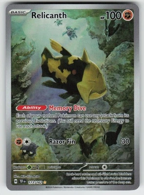 Relicanth Illustration Rare SV05: Temporal Forces 173/162 NM - Image 1 of 2