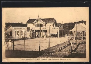 CPA Mimizan-Plage, Le Casino et le Tennis 1928 - Picture 1 of 2