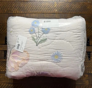 Pottery Barn Kids Wildflower Butterfly Quilt Full/Queen New Read - Picture 1 of 4