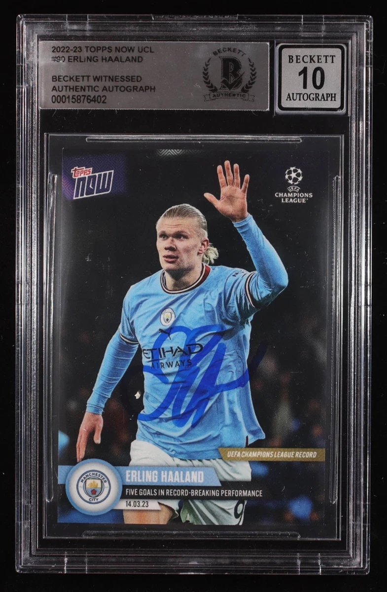 Preços baixos em Topps Futebol Manchester City Autografado Sports