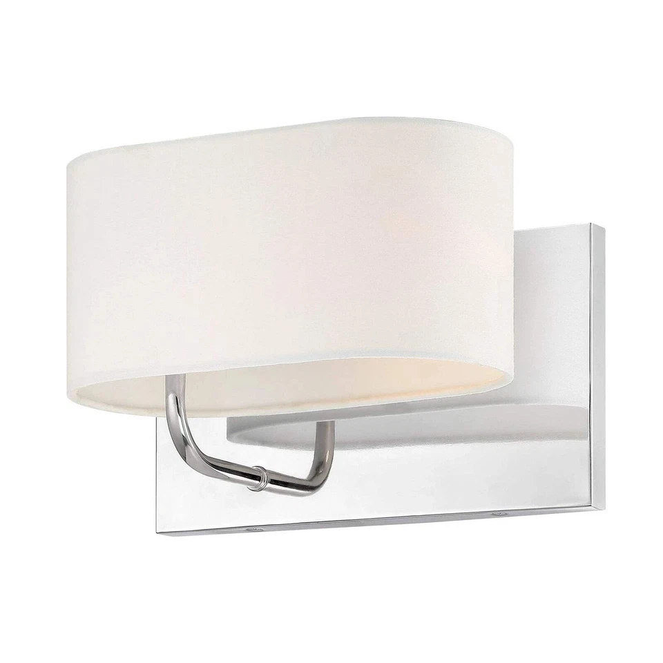 Aplique de pared Designers Fountain D253M-WS-PN Midtown 8" de alto, níquel pulido Foto 1 de 1