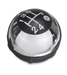 Pomello Leva Cambio 5 Marce Argento Compatibile con Fiat 500 e 500C 2007–2018 - Foto 1 di 9