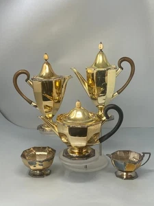 Antique Victorian Silver Plated 5 Piece Tea & Coffee Set by Mappin & Webb - - Picture 1 of 7