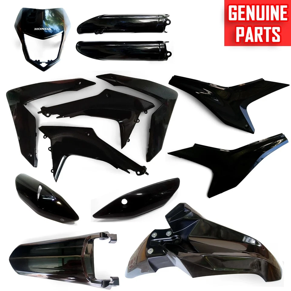 Kit de carenado de cubierta de guardabarros negro brillante para HONDA CRF250L CRF250 CRF ENDURO 2017-20 Foto 1 de 4