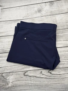 Greyson Shorts Men 36 Navy Blue Montauk 10” Performance Golf Chino Preppy EUC - Picture 1 of 5