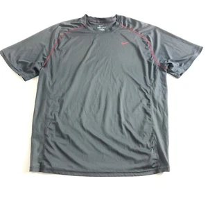 NIKE Mens Dri-FIT Cotton Training Tee Shirt Gray Size 2XL - Picture 1 of 5