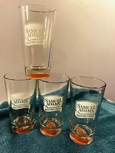 Samuel Adams Boston Lager 4er Set Pub Style Biergläser 3D Football Base MAX37 - Bild 1 von 9