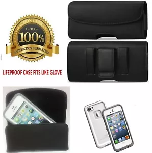 XL BELT CLIP LEATHER HOLSTER FIT HARD CASE ON Google Pixel 7 Pixel 7a & Pixel 8 - Picture 1 of 12