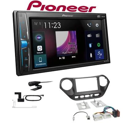 Pioneer Multimedia Autoradio Bluetooth DAB+ für Hyundai i10 ab 2013 schwarz - Bild 1 von 4