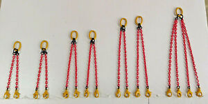 Crane Lifting Sling Chain Set. Authentic Liebherr Yellow/Red. 1/50th, 1/48th