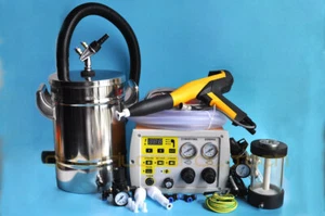 Electrostatic digital display powder coating machine+mini Stainless steel hopper - Picture 1 of 10