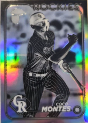 2024 Topps Chrome - Negative Refractor #182 Coco Montes (RC) - Image 1 of 2