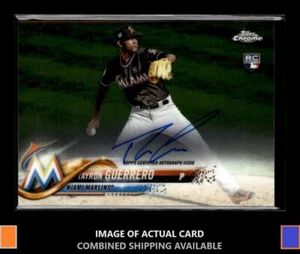 2018 Topps Chrome Tayron Guerrero Rookie Autographs Auto Marlins - Picture 1 of 2