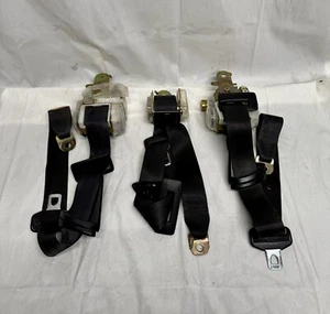 01-06 Lexus LS430 Rear Left Driver Middle Right Passenger Seat Belt Set - Black - Picture 1 of 4