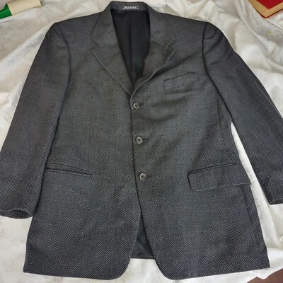Chaqueta Blazer Ermenegildo Zegna 42R Negro Blanco Italia Foto 1 de 4