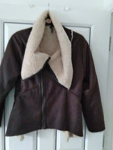 Tommy & Kate Boutique Faux Leather Faux Fur Jacket - Picture 1 of 2