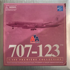 Dragon American 707-123 1:400 Die Cast Airplane Premiere Model w/Stand - Picture 1 of 12